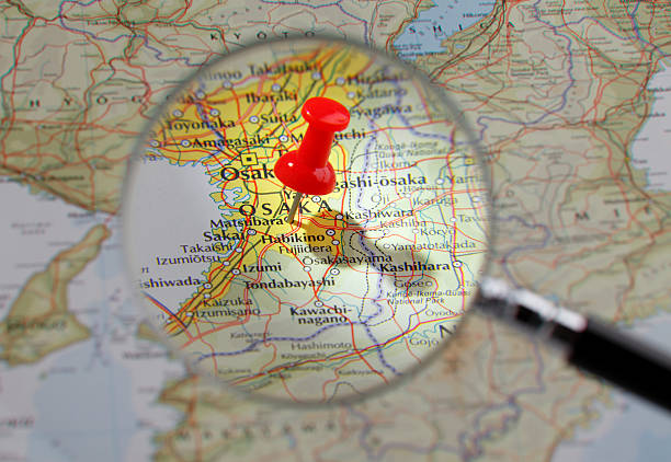 mapa turístico de Osaka con zonas imprescindible