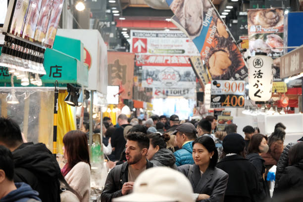 Kuromon Market comida típica de Osaka