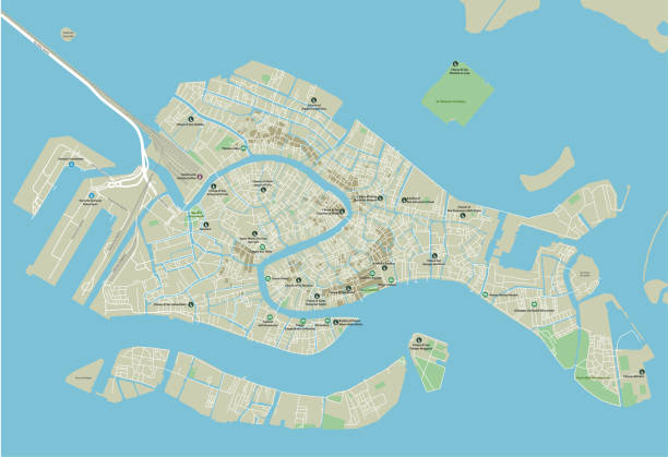 mapa turístico de Venecia con zonas imprescindibles