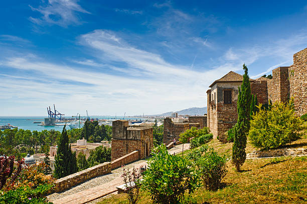 Jardines y murallas de la Alcazaba de Málaga