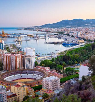 Vista panorámica de Málaga